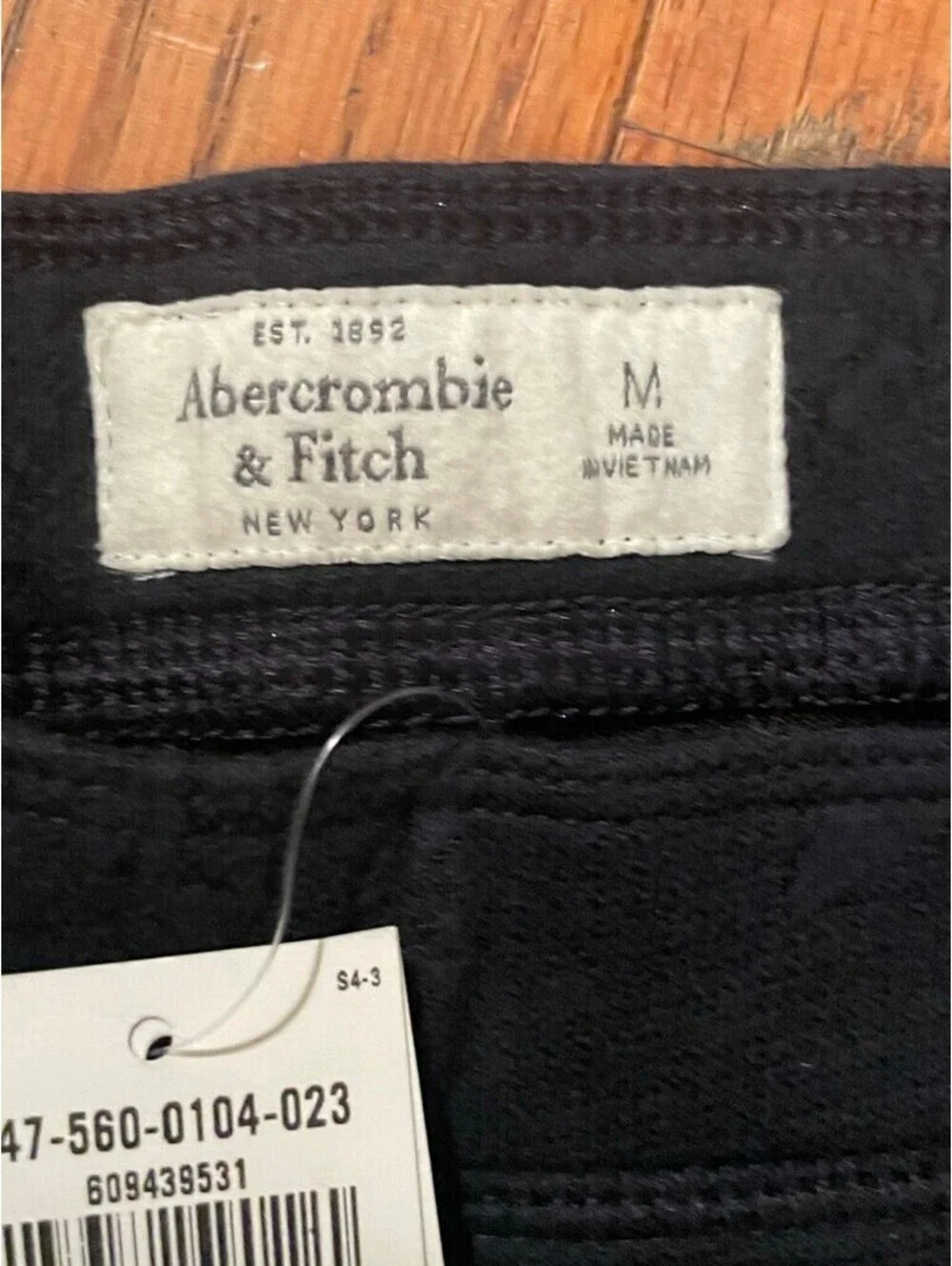 Abercrombie & Fitch Womens Skinny Slim Pants Navy Blue High Rise Stretch M New